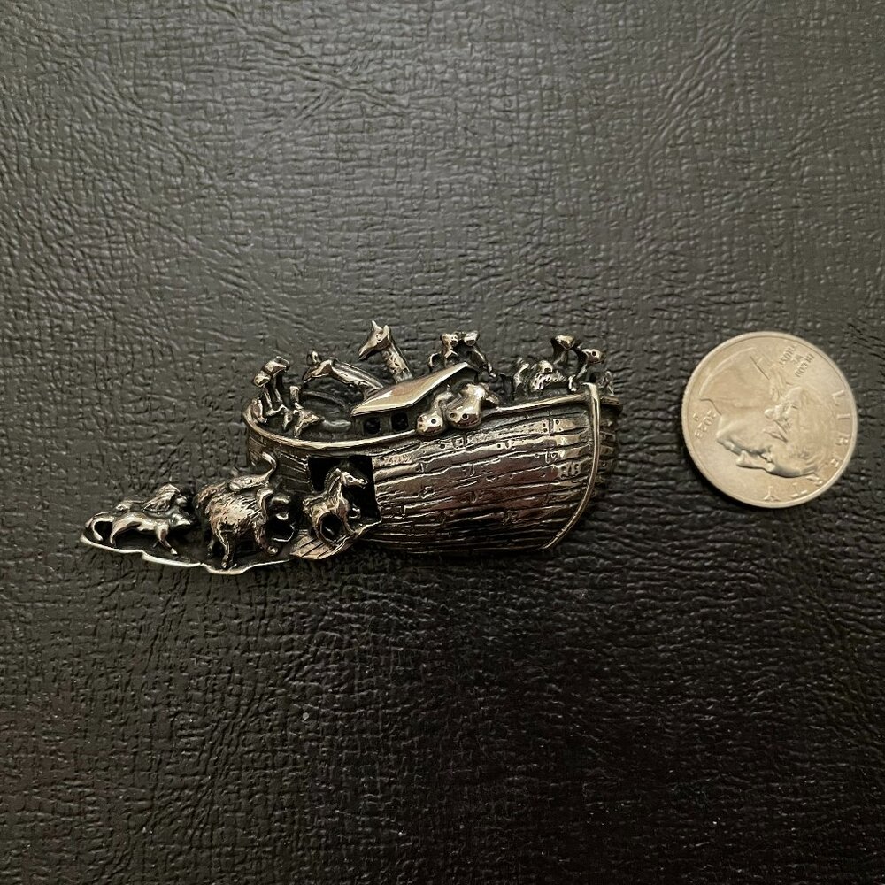 Sterling Silver Noah's arc pin